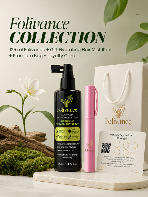 Folivance Collection – سبراي 125ml + هير ميست 10ml هدية + شنطة + كارت ولاء
